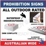 PROHIBITION SIGN - PS046 - SMOKING AREA